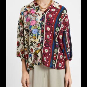 Disigual Patch Shirt Blouse, Small
